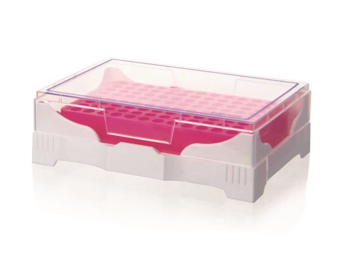 PCR Mini Cooler, PP, med transparent lokk, 2 stk