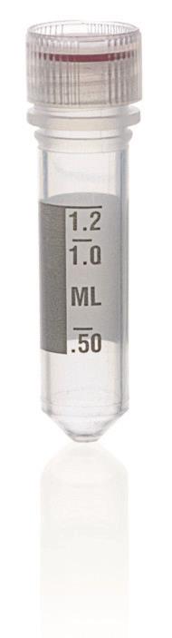 Mikrorør (PP) med bulk skrulokk (PP) silikonpakning, 2 ml, s