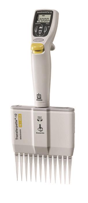 Pipette Transferpette -12 electronic, AC-adapter 15-300µl