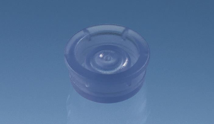 Cap for UV-Cuvette micro, PE, blue 100 stk