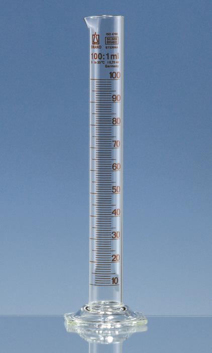 Målesylinder, høy form, 5ml:0,1. SILBERB. ETERNA B, Boro3.3