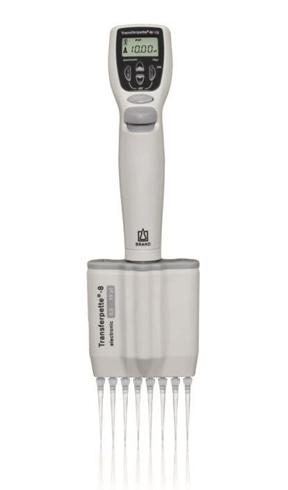 Pipette Transferpette -8 electronic, AC-adapter 0,5-10µl