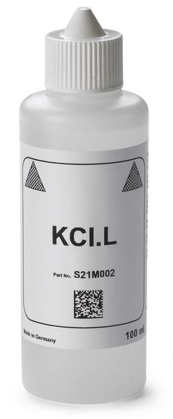 KCl-løsning mettet, 100 ml. KCl.L