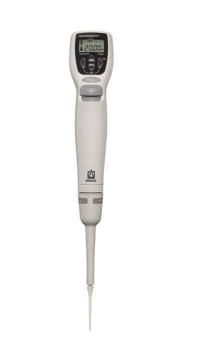 Pipette Transferpette electronic, 2-20 µl, AC-adapter