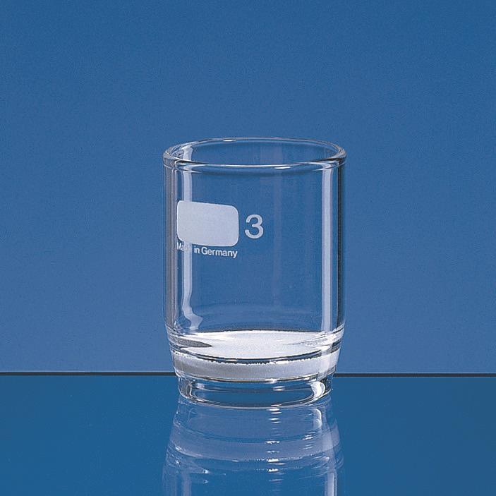 Filtreringsdigler, Boro 3.3, 30 ml, model 1D, porestørrelse