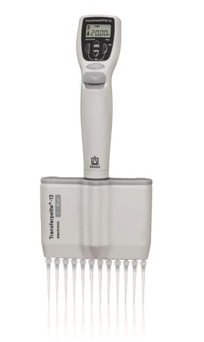 Pipette Transferpette -12 electronic, AC-adapter 1-20µl
