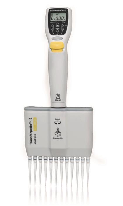 Pipette Transferpette -12 electronic, AC-adapter 5-100µl