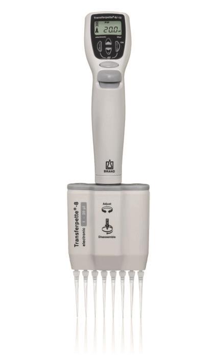 Pipette Transferpette -8 electronic, AC-adapter 1-20µl