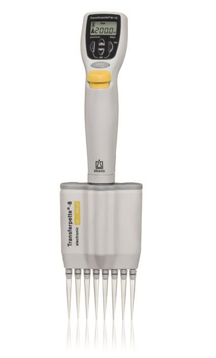 Pipette Transferpette -8 electronic, AC-adapter 10-200µl