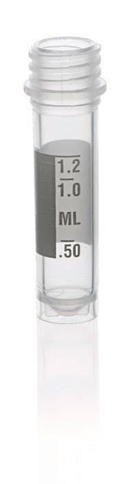 Mikrorør (PP) med bulk skrulokk (PP) silikonpakning, 2 ml, s