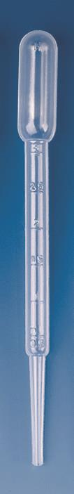 Pasteur pipette, PE-LD, 3 ml, meddraw volume med ball 7 ml 5