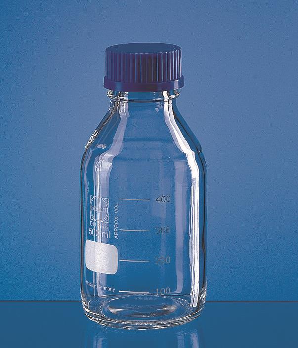 Laboratorieflaske, Boro 3.3, 25 ml, gradert, GL 25, 10stk