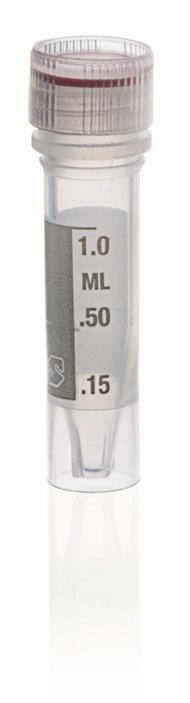 Mikrorør (PP) med bulk skrulokk (PP) silikonpakning, 1.5 ml,