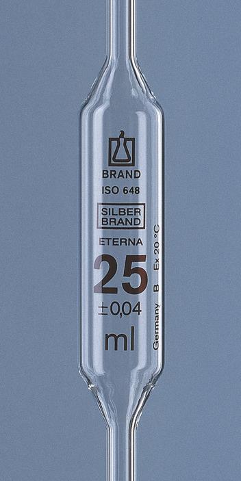 fullpipette SILBERBRAND ETERNA, B, 0.5 ml, one-mark 12 stk
